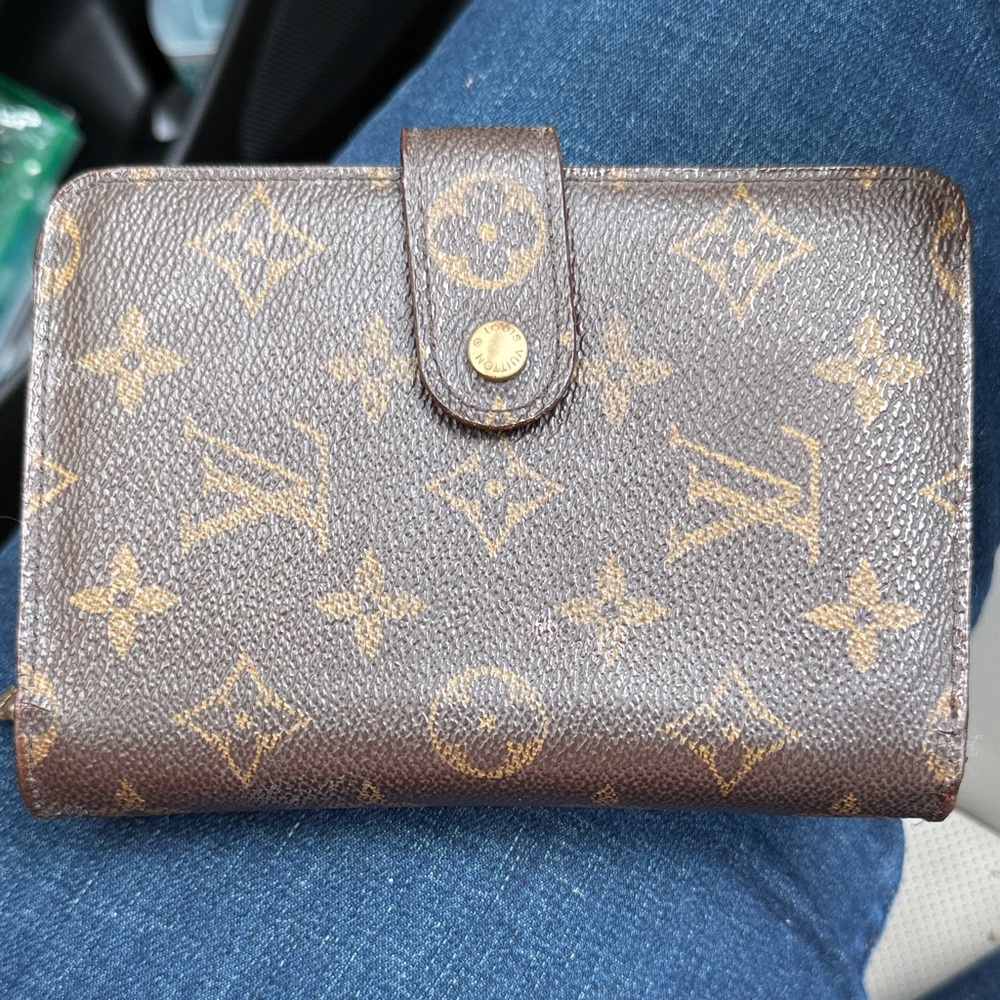 Louis Vuitton Brown and Gold Monogram Wallet